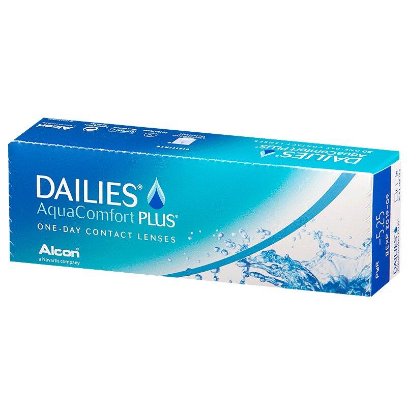 Линза контактная Dailies AquaComfort Plus BC=8,7 -5,25 30 шт