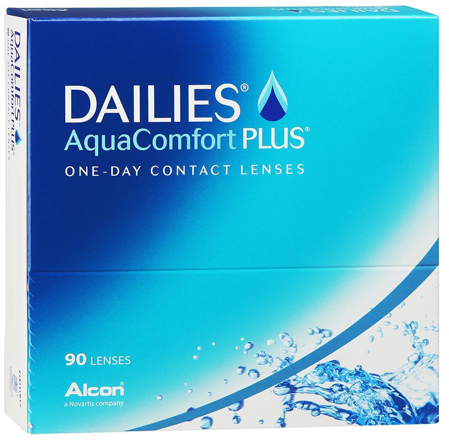 Линза контактная Dailies AquaComfort Plus BC=8,7 -1,00 90 шт