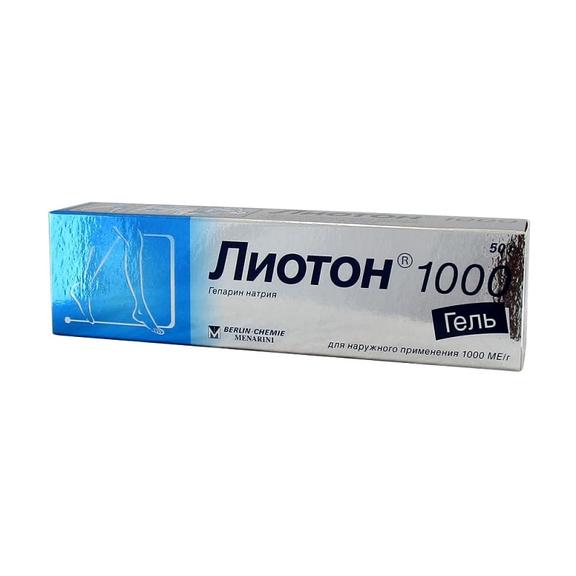 Лиотон 1000 гель 1000МЕ/г туба 50г