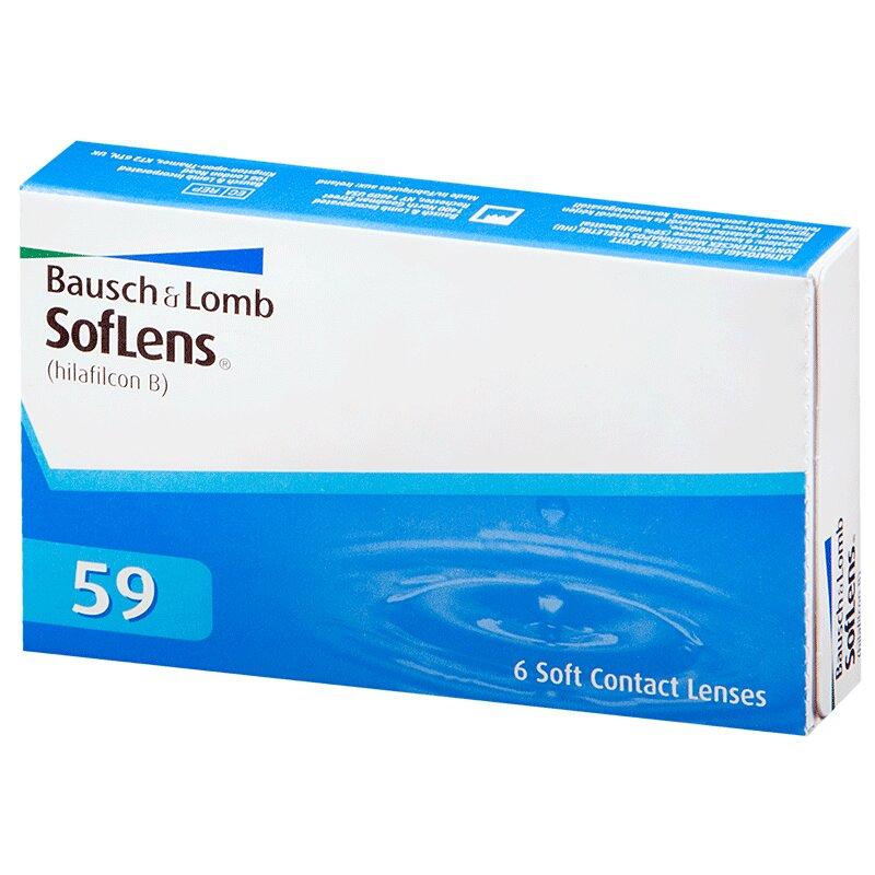 Линза контактная SofLens 59 BC=8,6 -0,75 6 шт