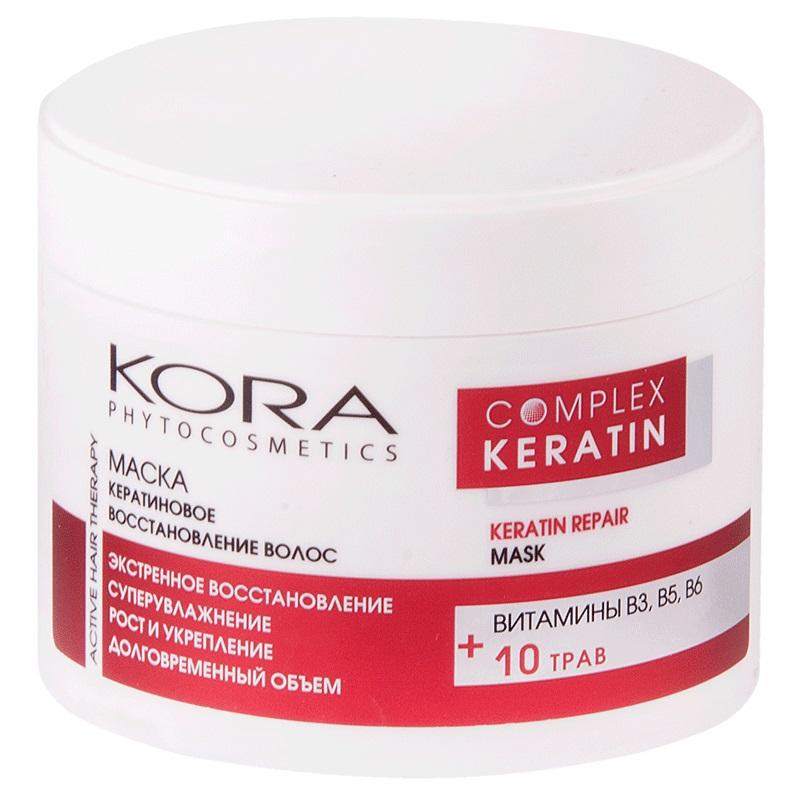Kora Маска для восстановления структуры волос с кератином 300 мл