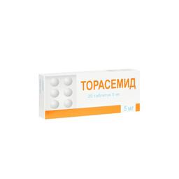 Торасемид таблетки 5 мг 20 шт