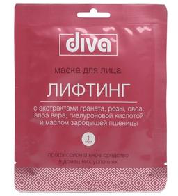 Diva маска для лица и шеи лифтинг на тканевой основе 1 шт