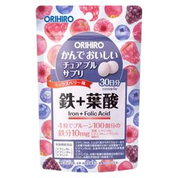 Орихиро Железо с витаминами таблетки жевательные лесные ягоды 120 шт