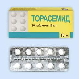 Торасемид таблетки 10 мг 20 шт
