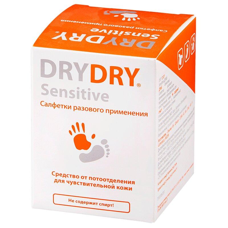 Dry Dry Сенситив салфетки от обильного потоотделения 10 шт