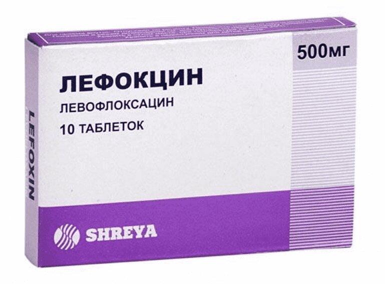 Лефокцин таблетки 500 мг 10 шт