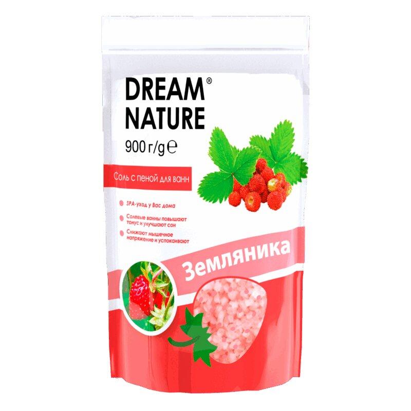 Dream Nature Соль с пеной для ванн Земляника 900 г