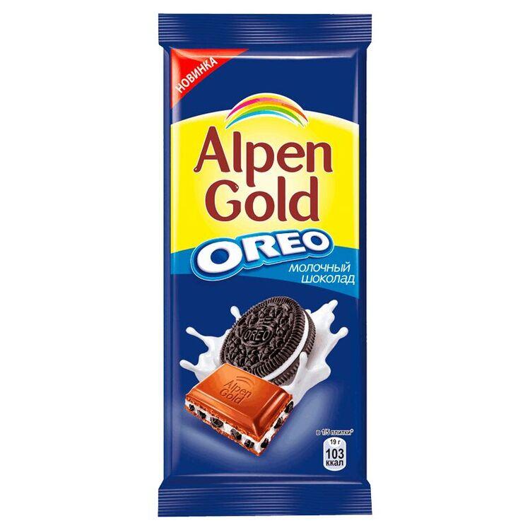 Alpen Gold Шоколад молочный с орео 95 г