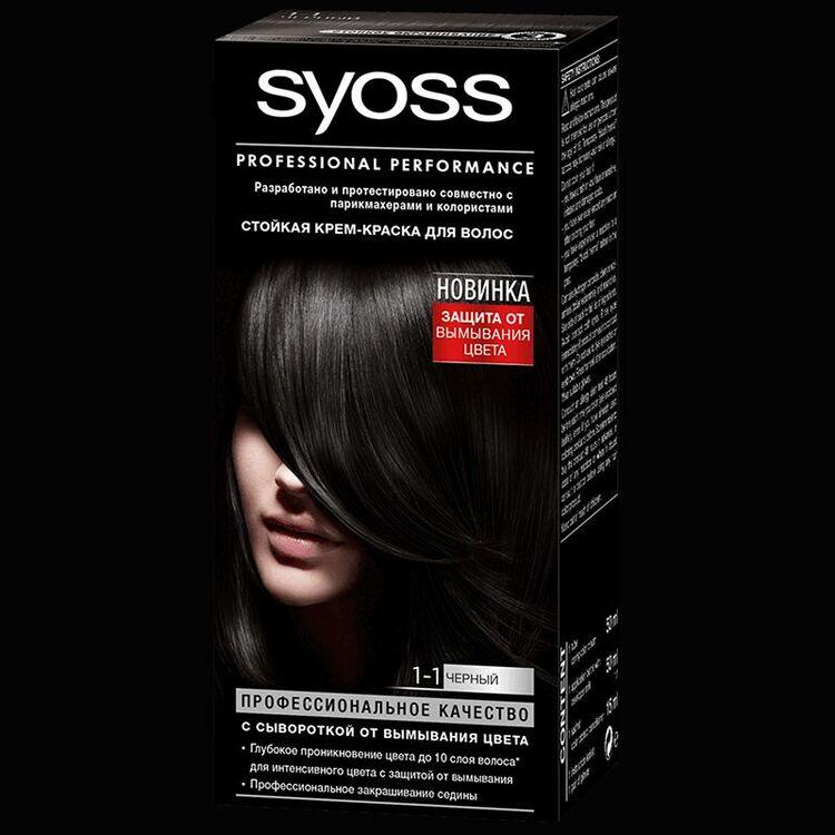 Syoss Колор Краска для волос 1-1 черный 115 мл