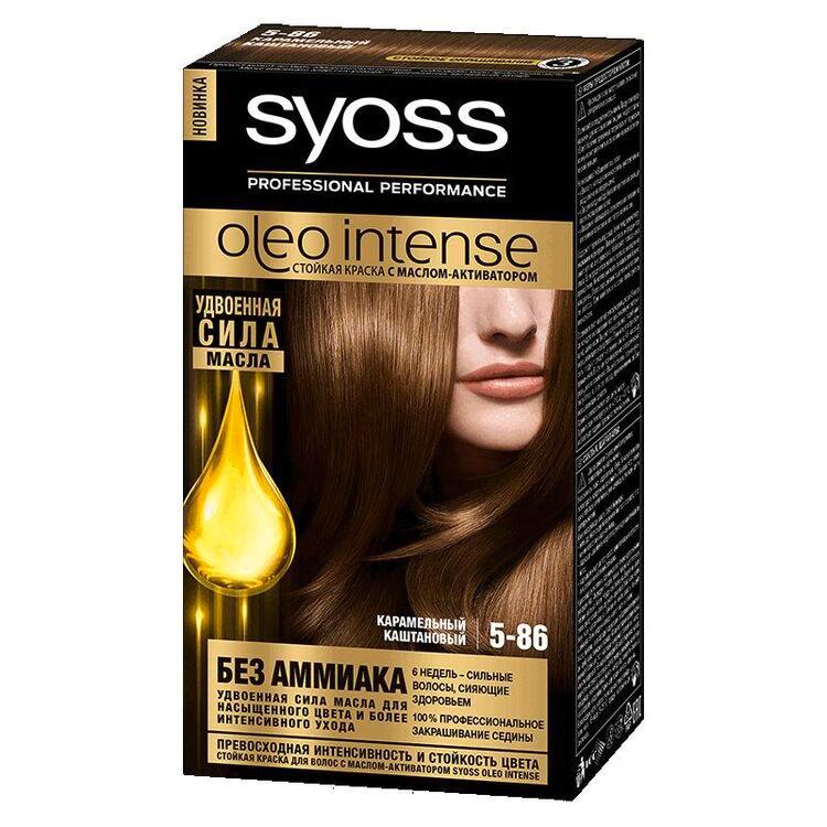 Syoss Олео Интенс Краска для волос 5-86 карамельный каштановый 115 мл