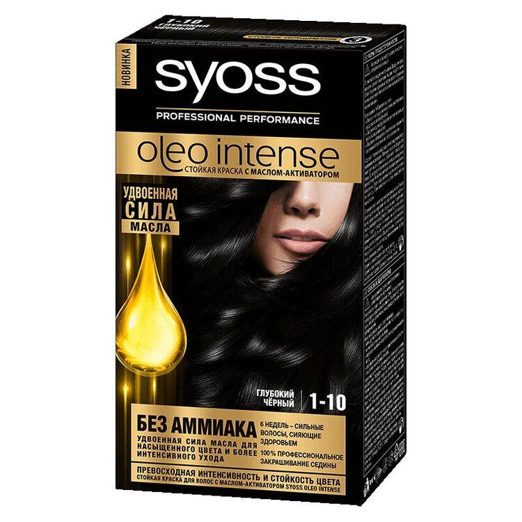 Syoss Олео Интенс Краска для волос 1-10 глубокий черный 115 мл