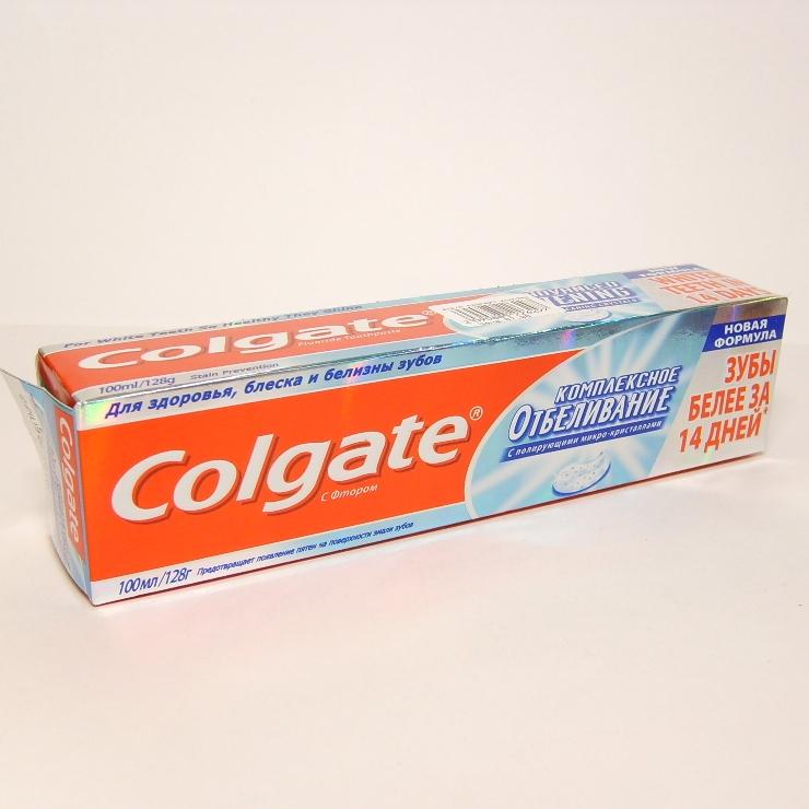Зубная паста Colgate Комплексное отбеливание 100 мл.