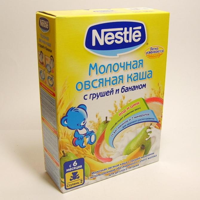 Детское питание Nestle Каша Сух М Овес Груша Банан 250 гр.