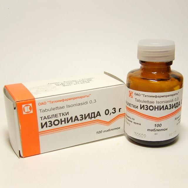Изониазид таблетки 300 мг 100 шт банка