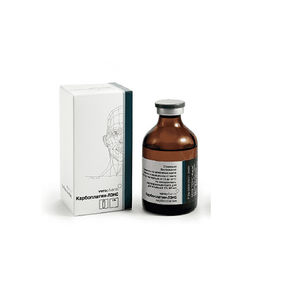 Карбоплатин-ЛЭНС конц.д/пригот.р-ра д/инф.10 мг/ мл фл.25 мл 1 шт