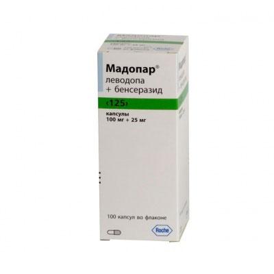 Мадопар ГСС 125 капсулы 100+25 мг 100 шт