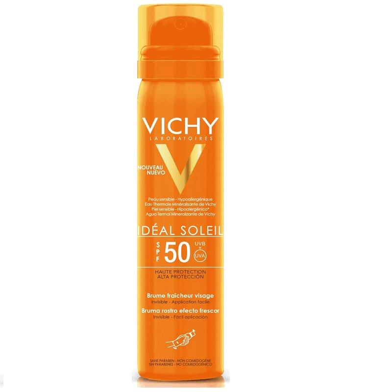 Vichy Капсолей Идеал Спрей-вуаль освежающий для лица SPF50 75 мл
