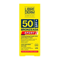 Librederm Бронзиада Спорт гель cолнцезащитный для лица и тела SPF 50 50 мл
