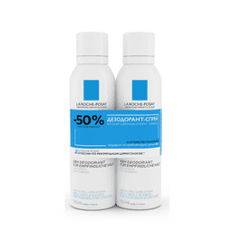 La Roche-Posay Дезодорант-аэрозоль физиологический 48 часов 150 мл 2 шт скидка 50% на второй продукт