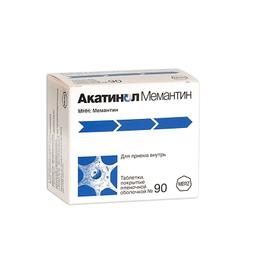 Акатинол Мемантин таблетки 10 мг 90 шт