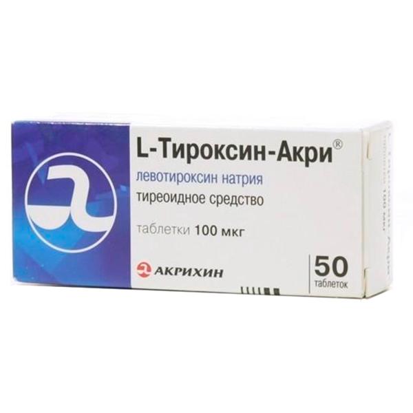 Л-тироксин 100 тб 100мкг N50