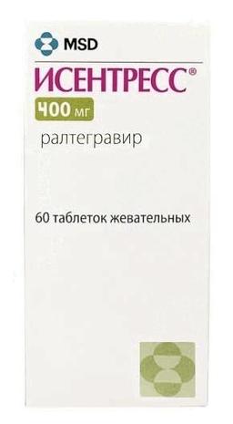 Исентресс таблетки 400 мг 60 шт