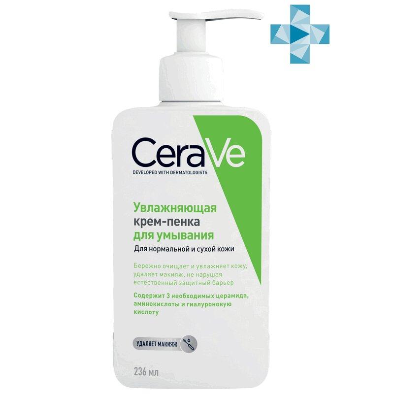 CeraVe Увлажняющая крем-пенка д/умывания для нормальной и сухой кожи 236 мл