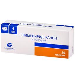Глимепирид Канон таблетки 4 мг 30 шт