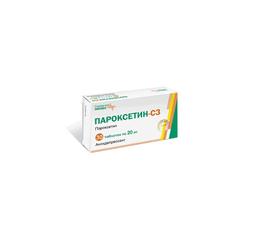 Пароксетин-СЗ таблетки 20 мг 30 шт