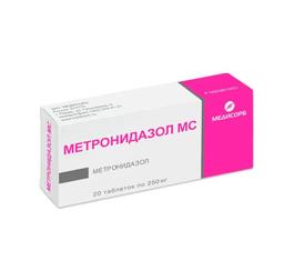Метронидазол Медисорб таблетки 250 мг 20 шт