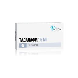 Тадалафил таблетки 5 мг 28 шт