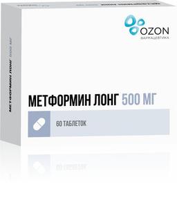 Метформин Лонг таблетки 500 мг 60 шт