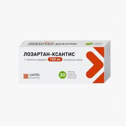 Лозартан-Ксантис таблетки 100 мг 30 шт