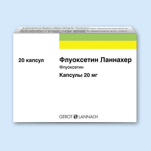 Флуоксетин Ланнахер капсулы 20 мг 20 шт