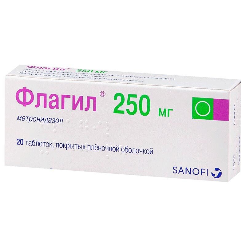 Флагил таблетки 250 мг N20