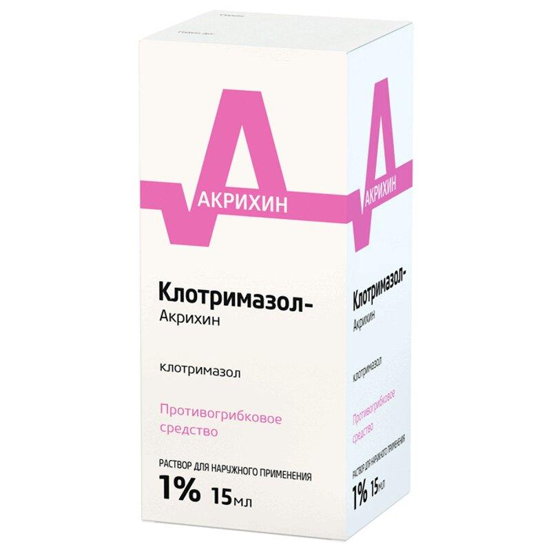 Клотримазол-Акрихин раствор 1% фл.15 мл