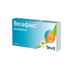 Велафакс таблетки 75 мг 28 шт