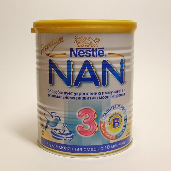 Детское питание Nan 3 молочная смесь 400 г