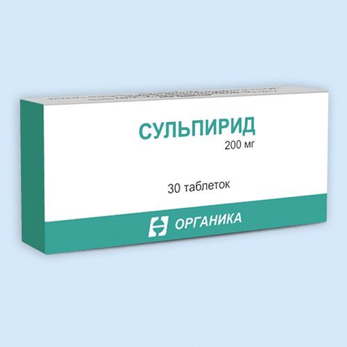 Сульпирид таблетки 200 мг банка 30 шт