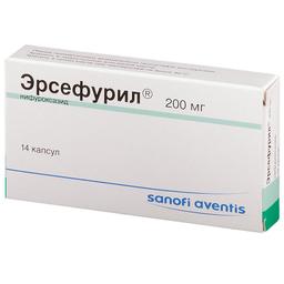 Эрсефурил капсулы 200 мг N14