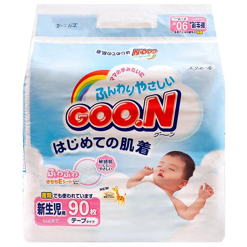 Подгузники Goon для детей до 5 кг 90 шт