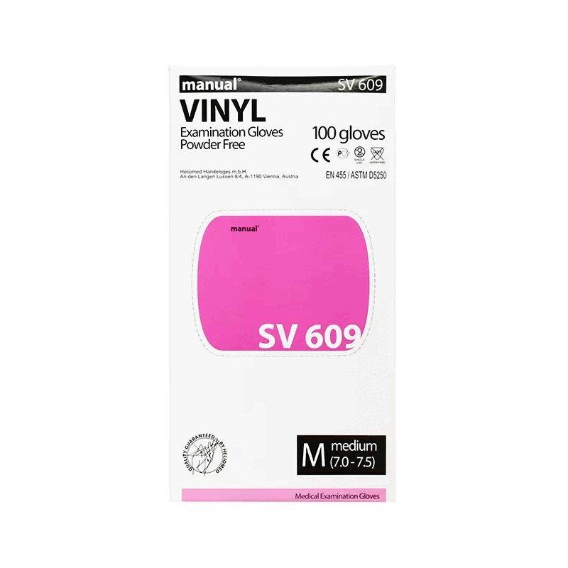 Перчатки Manual SV-609 виниловые неопудр. р-р (M)