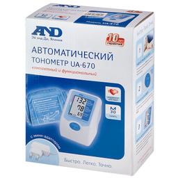 AND Тонометр UA-670 АС автомат+адаптер