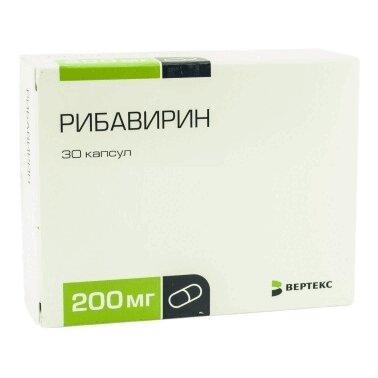 Рибавирин-Верте капсулы 200 мг 30 шт