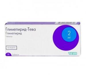 Глимепирид-Тева таб.2 мг 30 шт