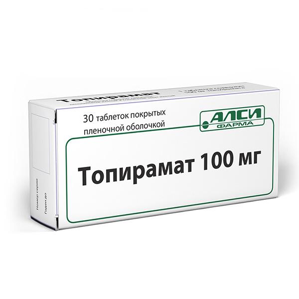 Топирамат таблетки 100 мг 28 шт