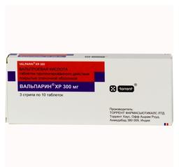 Вальпарин ХР таблетки 300 мг 30 шт