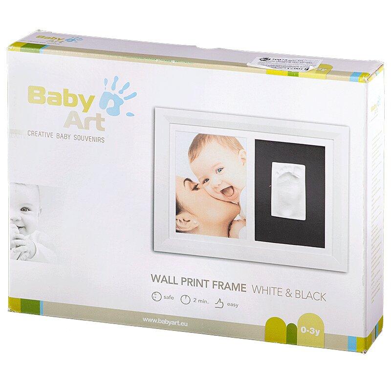 Baby Art набор для изготовления объемного слепка (рамочка+масса д/лепки) Белый