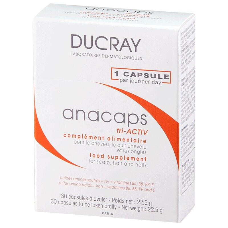 Ducray Анакапс Три-Актив для волос и кожи головы капс. 30 шт
